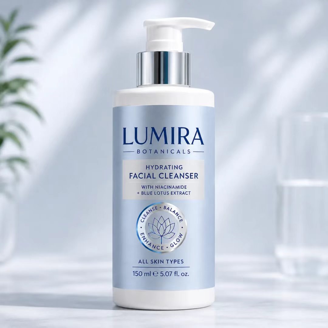 Luxury Skincare Labels - Индивидуальная роскошная синяя/серебристая фольгированная металлизированная этикетка