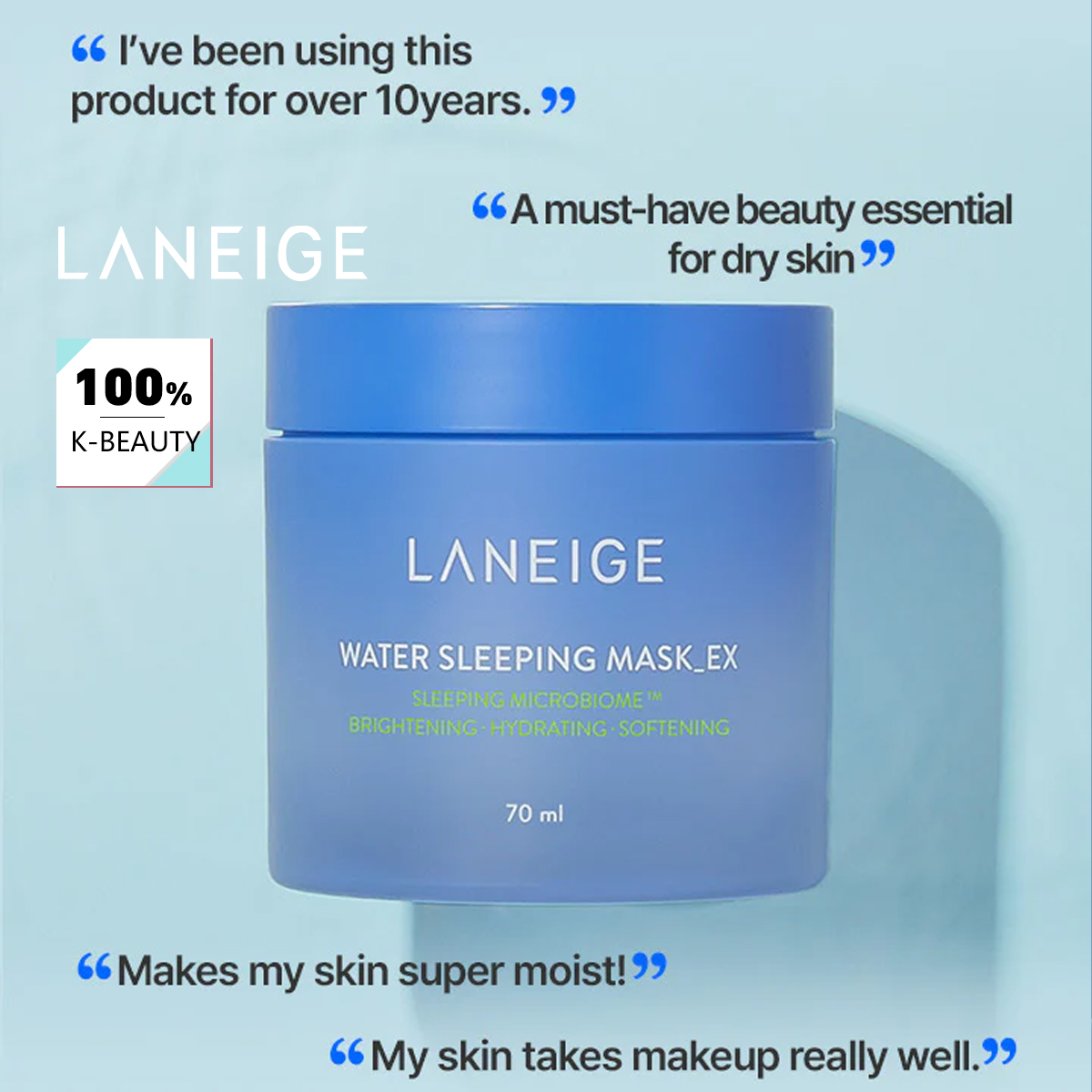Luxury Skincare Fridge - LANEIGE Water Sleeping Mask 70 мл,
