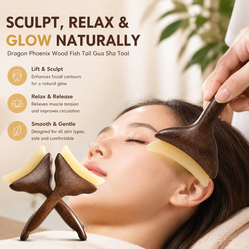 Luxury Skincare Tools - Многофункциональная доска Гуаша для лица, массажная