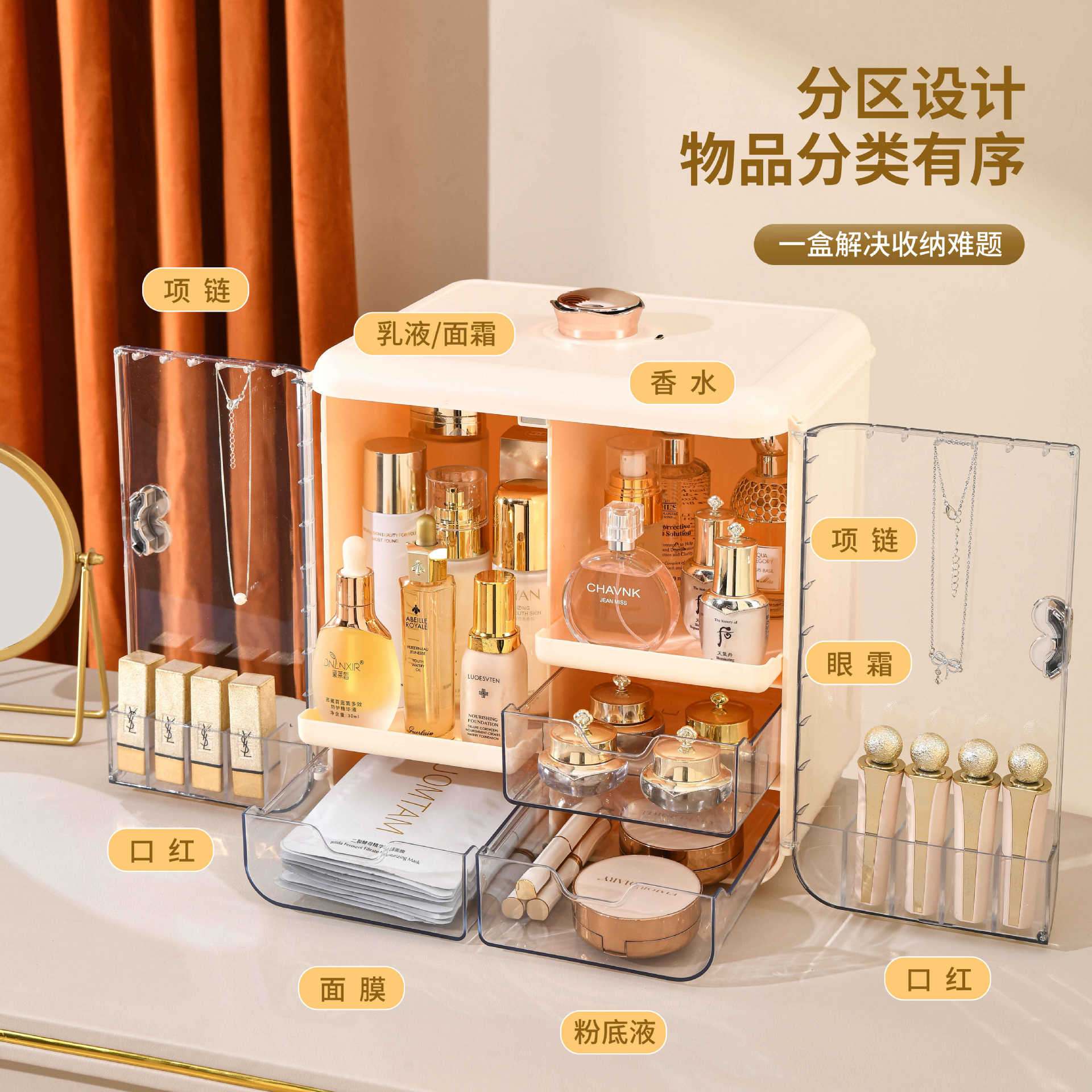 Элегантный органайзер для косм – обзор и цена Luxury Skincare Tools